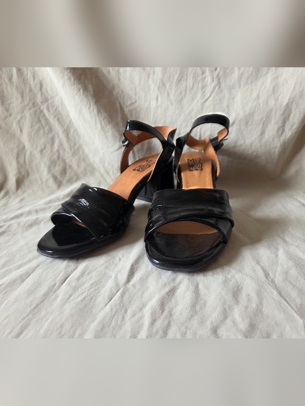 Bela Black Patent Heels (Box Included)